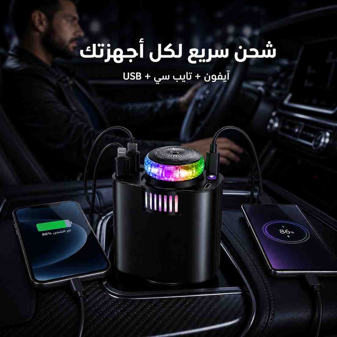 شاحن السيارة 5 في 1